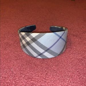 Burberry blue check wide headband